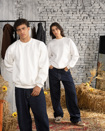 Essential Crewneck in Off-White