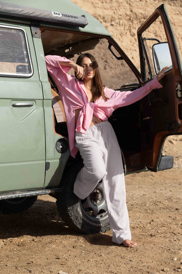 Wide Leg Pants in Grey