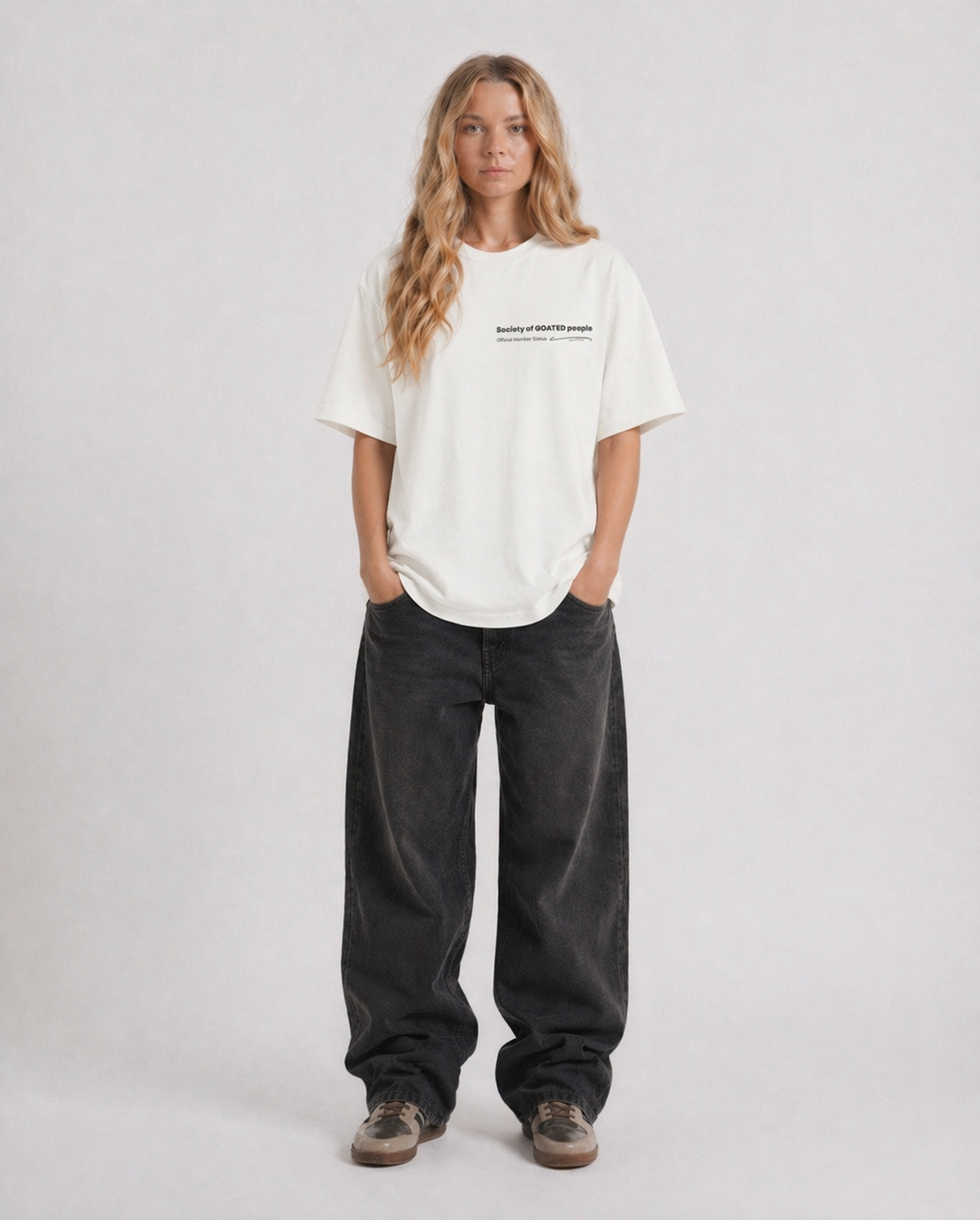 Society Tee in Off White