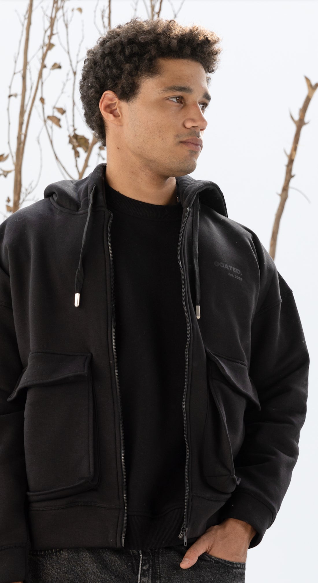 Cargo Jacket in Black